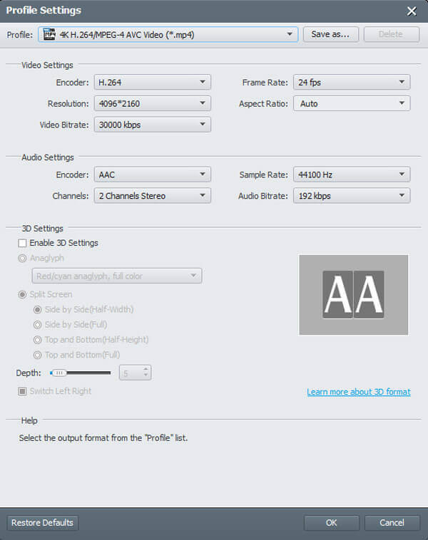 Modificare i parametri