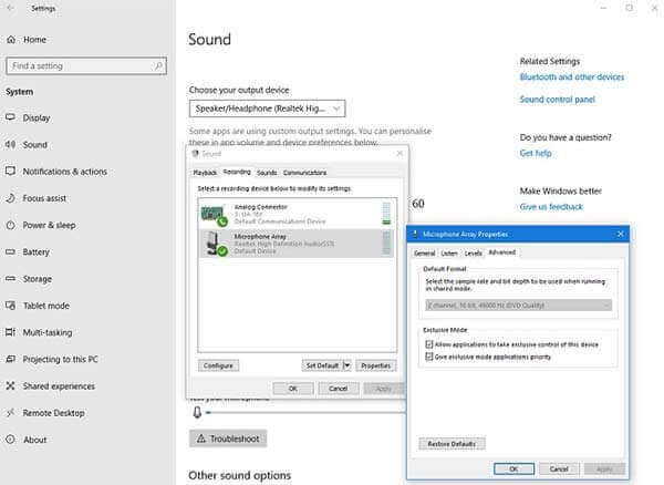 Fix Audacity neemt geen Windows op