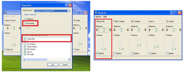 Selecteer Stereomix op Windows