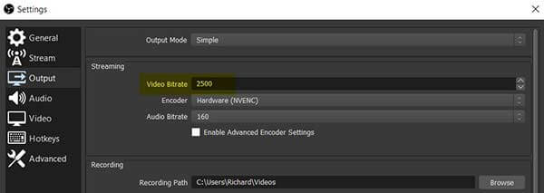 Adjust Encorder Preset