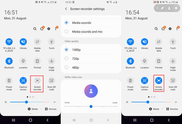 Apri il registratore dello schermo segreto Android