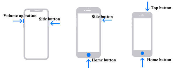 截屏所有 iPhone 型号