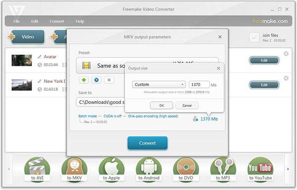 Convertitore video Freemake