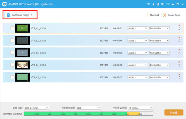 create iso from dvd vob files