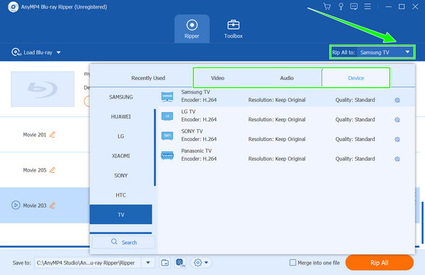 Choose Output Format