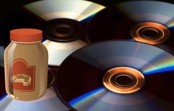 Reparar DVD rayado con mantequilla de maní