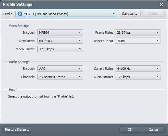 Profile Settings