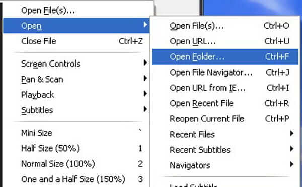 Open de dvd-map Kmplayer