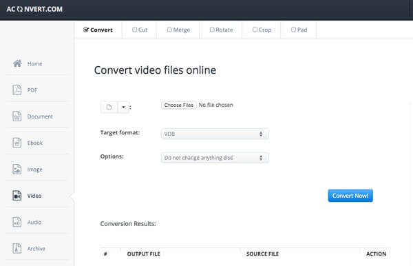 online mkv to vob file converter