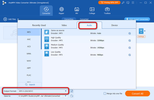 Choose Output Format