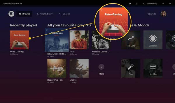 Spotify sull'Xbox