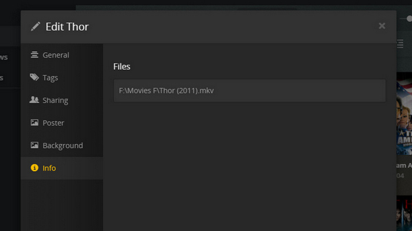 Plex MKV Cambiar nombre de archivo MKV