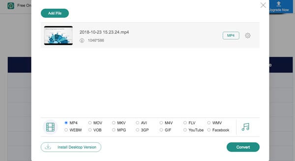 Velg Utdataformat