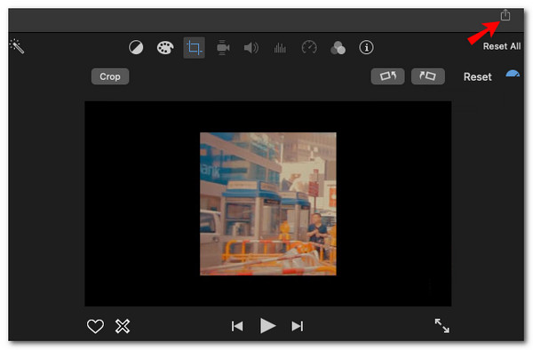 Condividi file multimediali iMovie su Mac