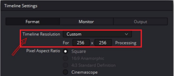 Resolução de alterações DaVinci Resolve