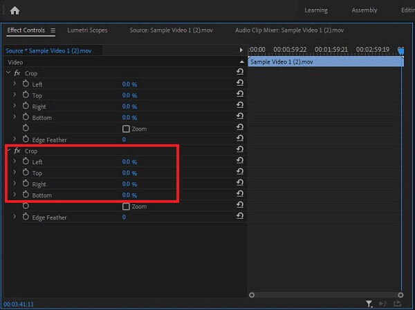 Cómo recortar un vídeo en Premiere Establecer la configuración de recorte