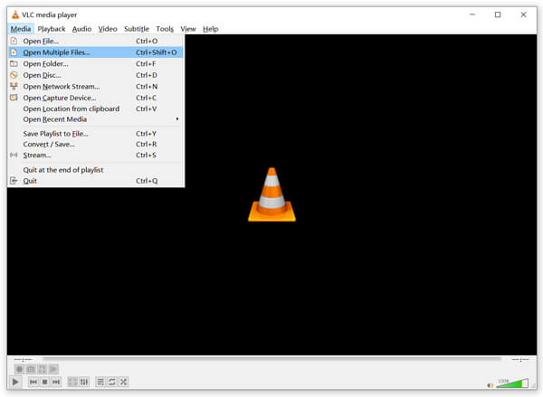 VLC Ouvrir plusieurs fichiers