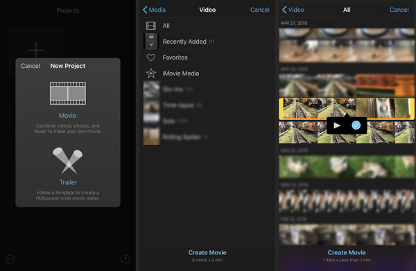 iPhone'daki Videoları iMovie ile Ücretsiz Birleştirin