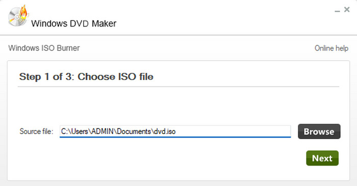 Masterizza file ISO
