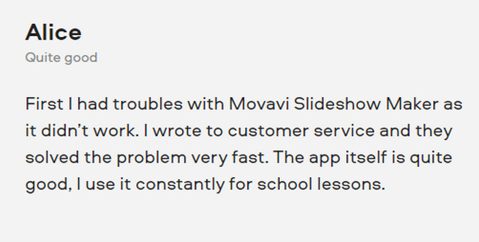 Movavi-anmeldelse fra andre brukere1