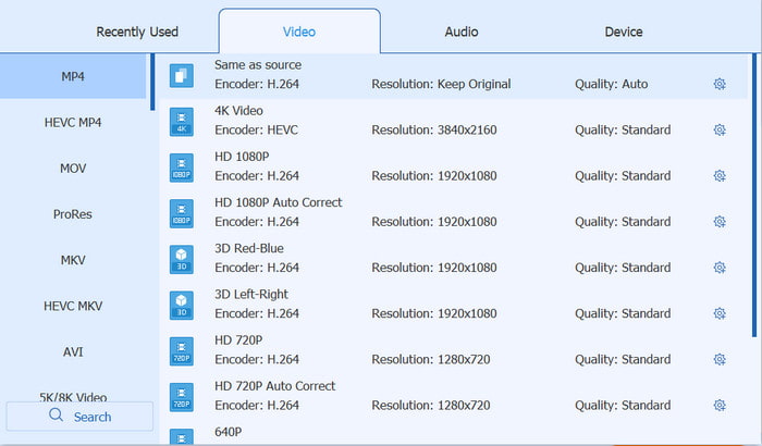 Benutzerdefiniertes Formatprofil für Video Converter Ultimate