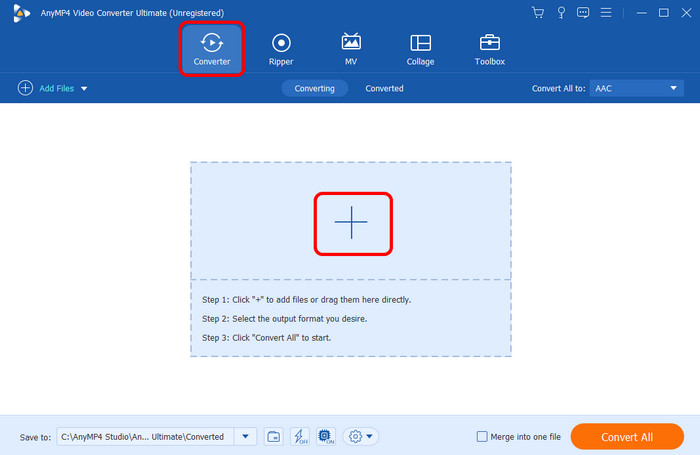 Sezione Convertitore Aggiungi file Wav