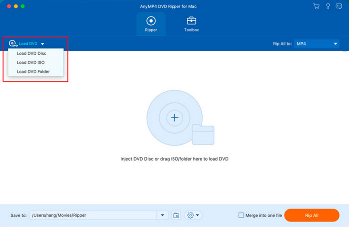 Disque de chargement de l'extracteur de DVD