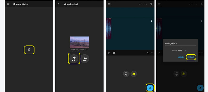 Extraire l'audio de l'application vidéo