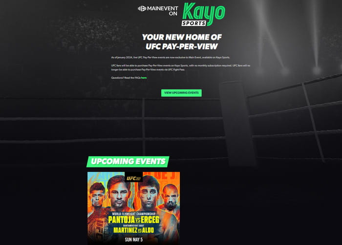 Kayo Sports UFCを見る