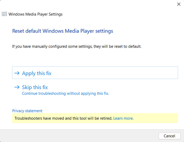 Methode 1 Probleemoplosser voor Windows Media Player