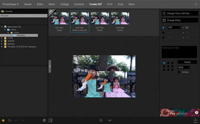 Editor di Gif di Photoscape