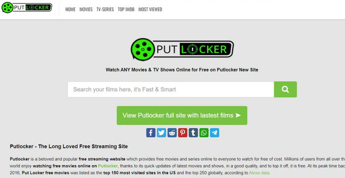 Putlocker Cataz Net fungerar inte