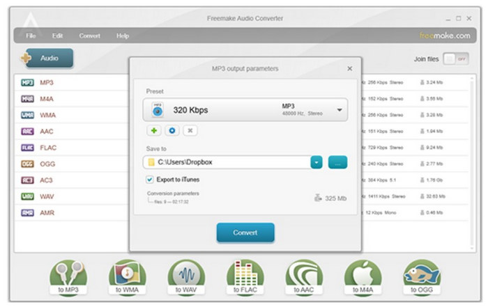 Interface principal do Freemake