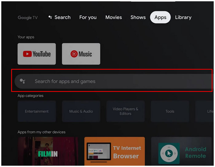 Skaffa Pluto TV Search Bar