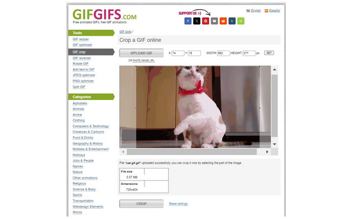 Gifgifs Interface