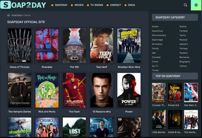 Site de Soap2day Popcorn Time