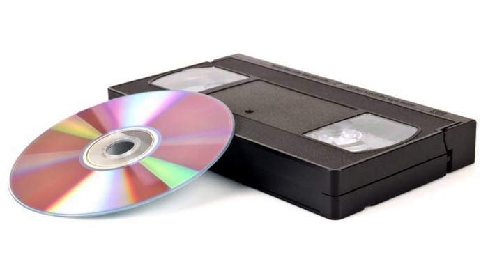 VHS auf DVD VHS-Kassette Leere DVD