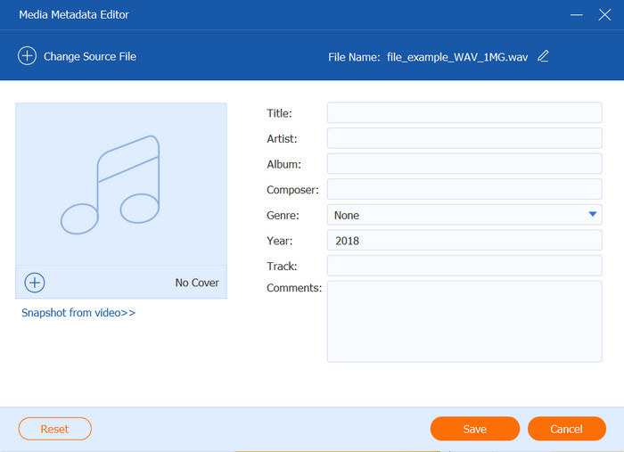 Video Converter Ultimate Metadata Editor Háttérkép címe