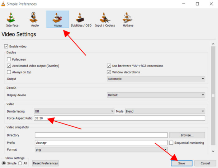 VLC Aspect Ratio Changer Windows Mac