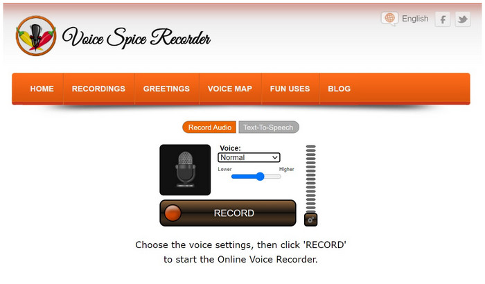 Voice Spice Interface