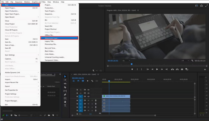 Adobe Premiere Pro korrekciós rétegek