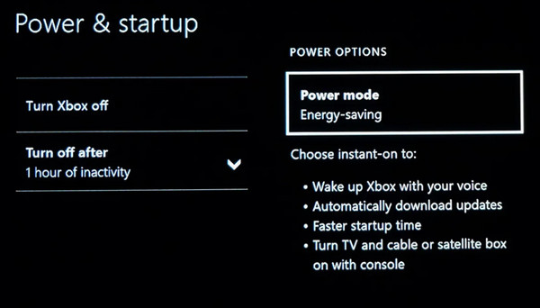 Change Power Mode Power Startup Energy Saving