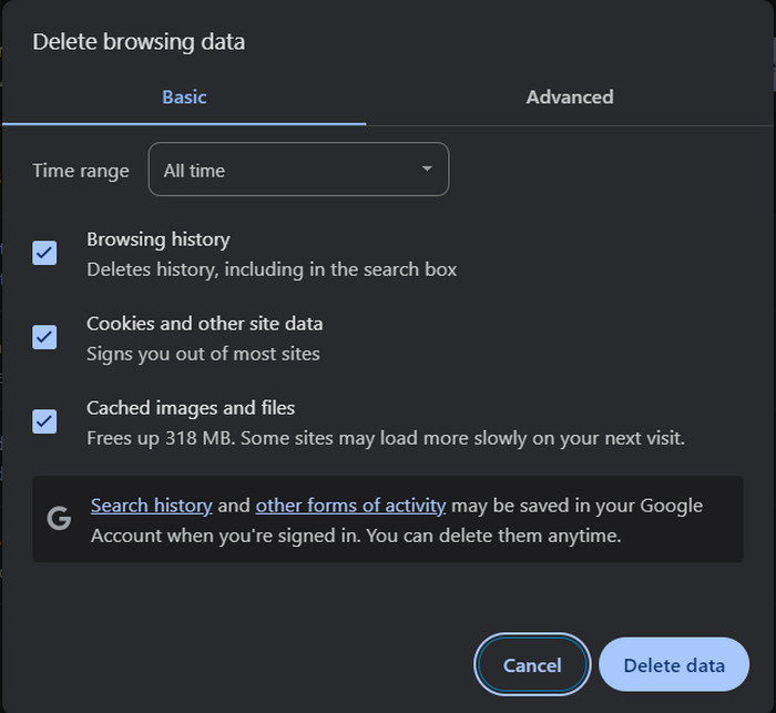 Tøm appbuffer og appdata