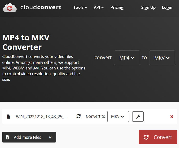 Μετατροπή μορφής Cloudconvert