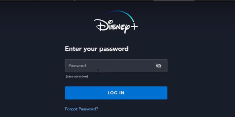 Disney Plus-Passwort hinzufügen