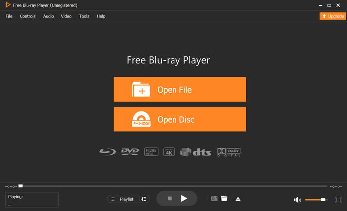 Free Blu Ray Player Open File Open Disc