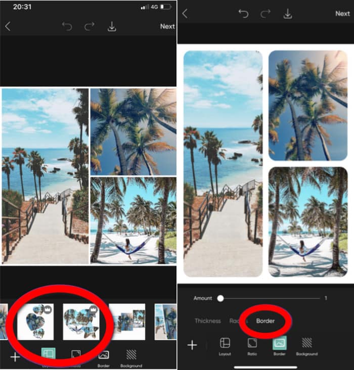 Picsart Edit Ratio Background Border Export