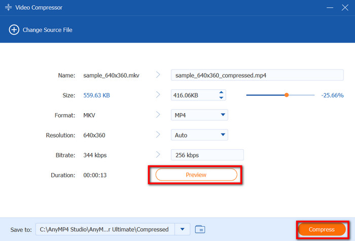 Convertisseur vidéo Ultimate Compress