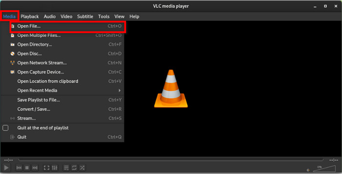 vlc Media Apri Converti Salva Inserisci Disco