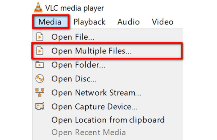 vlc Media Ouvrir plusieurs fichiers